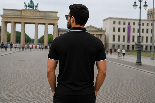 Polo Shirt with Arabic Embroidery – Elegance Meets Identity