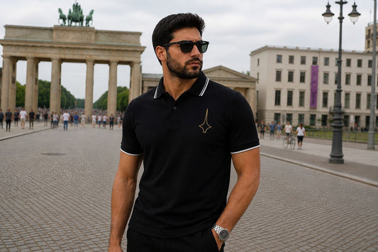 Polo Shirt with Arabic Embroidery – Elegance Meets Identity